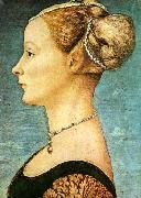 Portrait of a Girl - Panel Museo Poldi Pezzoli, Antonio Pollaiuolo